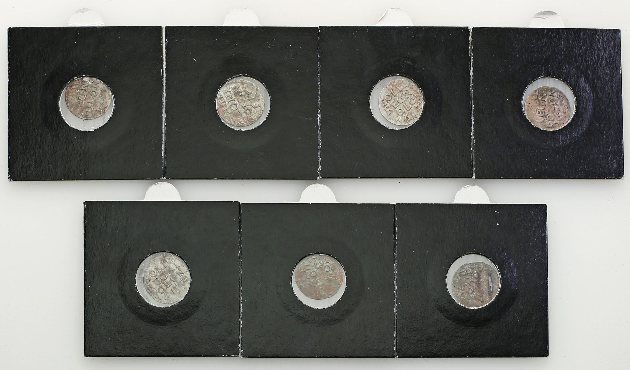 Zygmunt III Waza. Szeląg 1622, 1623, Kraków, zestaw 7 monet